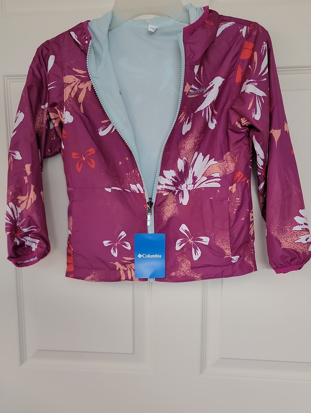 Columbia Women's Plum Floral Hooded Ski Jacket